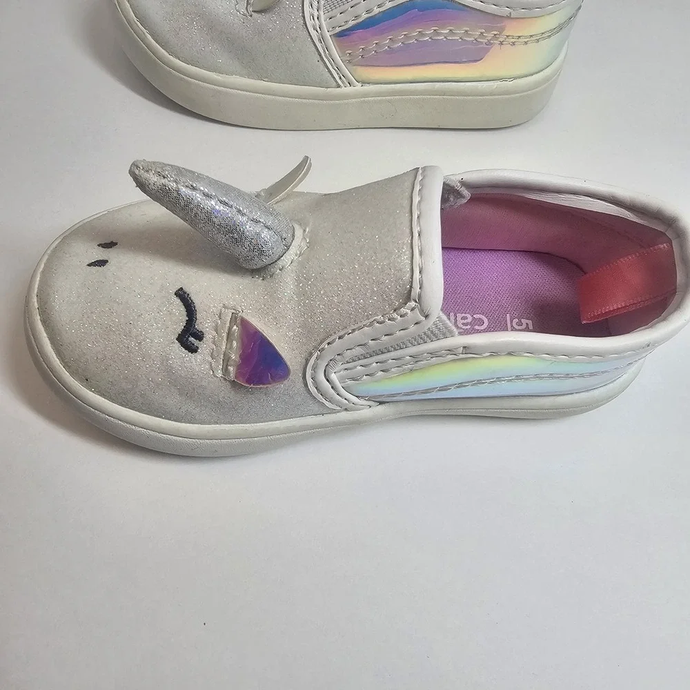 Toddler Unicorn Shoes Carters Size 5 Slip On‎ Glitter Girls